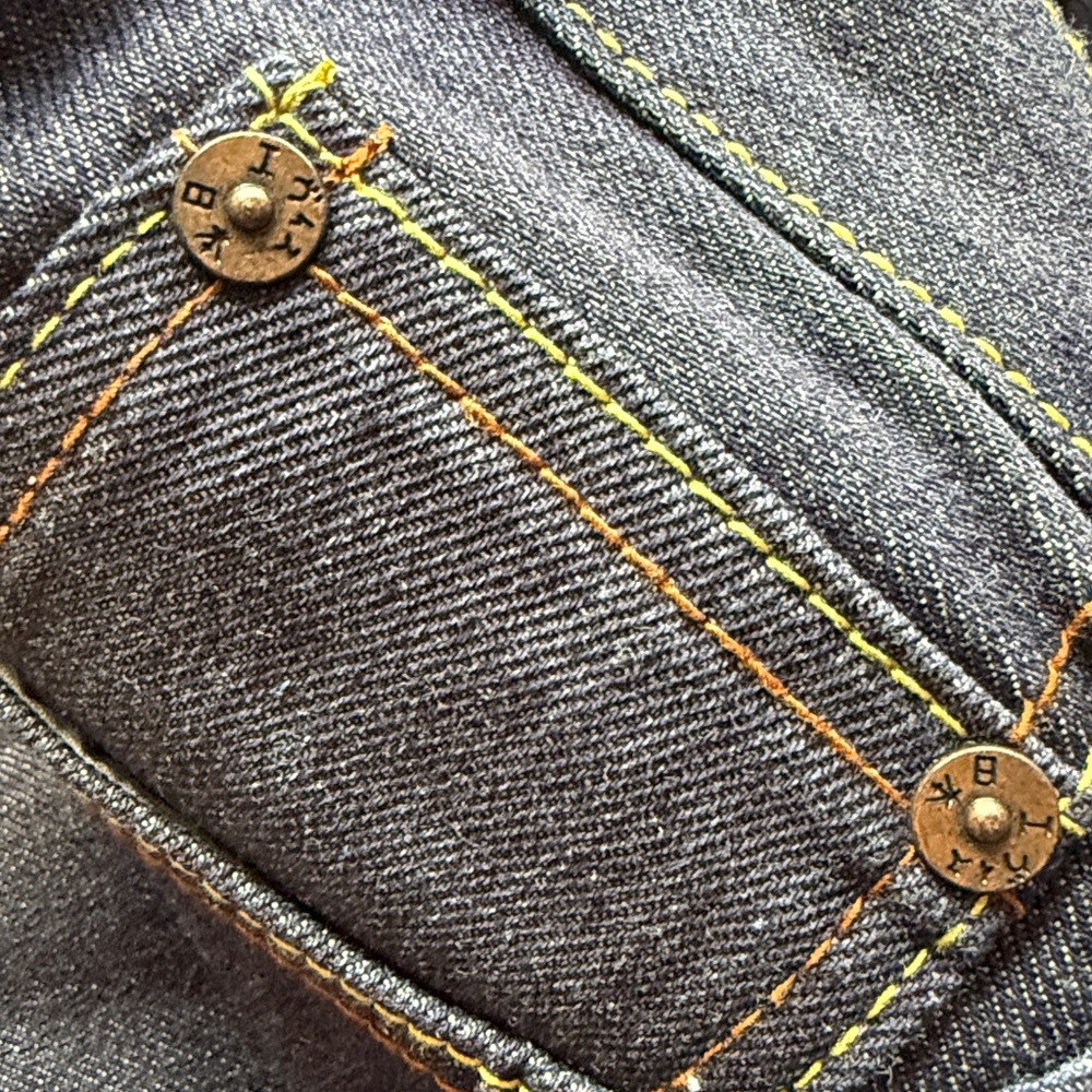 Evisu Painted Seagull Jeans Size 42 Rare Y2K Japanese Streetwear Denim - Picture 15 of 17